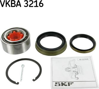 SKF VKBA 3216 - Подшипник ступицы колеса, комплект www.autospares.lv