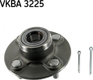 SKF VKBA 3225 - Подшипник ступицы колеса, комплект www.autospares.lv