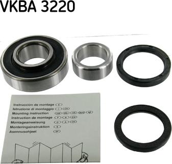 SKF VKBA 3220 - Riteņa rumbas gultņa komplekts www.autospares.lv