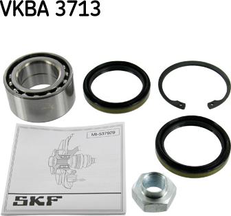 SKF VKBA 3713 - Wheel hub, bearing Kit www.autospares.lv