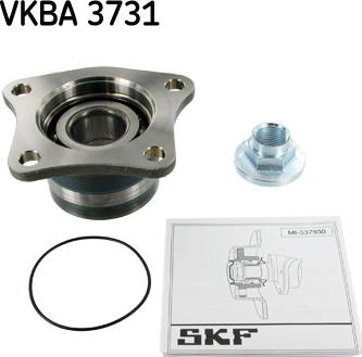 SKF VKBA 3731 - Подшипник ступицы колеса, комплект www.autospares.lv