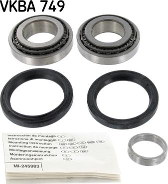 SKF VKBA 749 - Riteņa rumbas gultņa komplekts autospares.lv