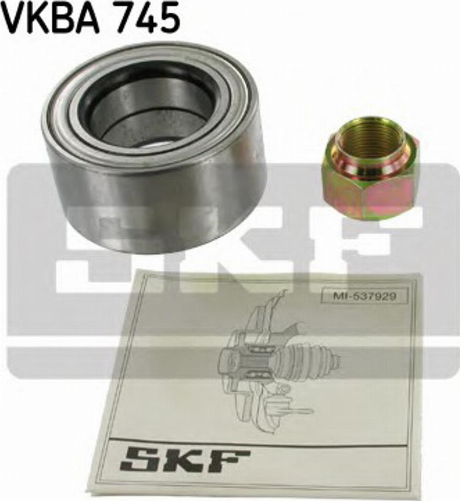 SKF VKBA 745 - Riteņa rumbas gultņa komplekts www.autospares.lv