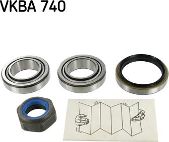 SKF VKBA 740 - Wheel hub, bearing Kit www.autospares.lv