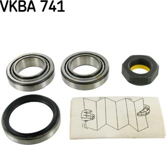 SKF VKBA 741 - Wheel hub, bearing Kit www.autospares.lv