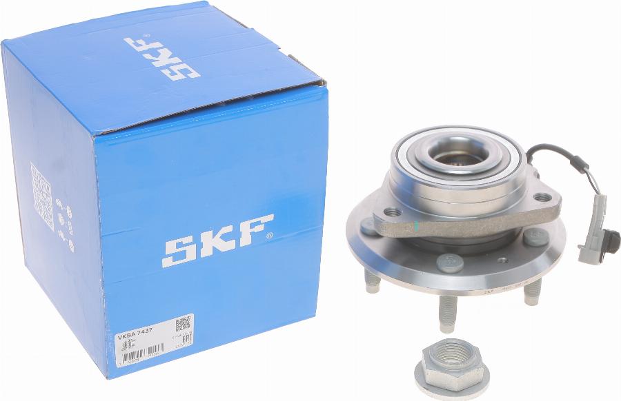 SKF VKBA 7437 - Wheel hub, bearing Kit www.autospares.lv