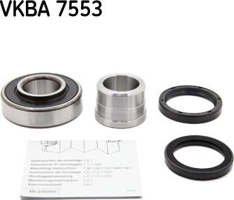 SKF VKBA 7553 - Riteņa rumbas gultņa komplekts www.autospares.lv