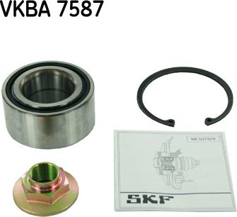 SKF VKBA 7587 - Wheel hub, bearing Kit www.autospares.lv