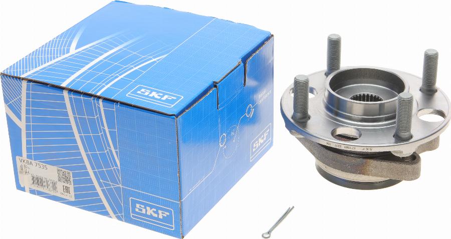 SKF VKBA 7535 - Подшипник ступицы колеса, комплект www.autospares.lv