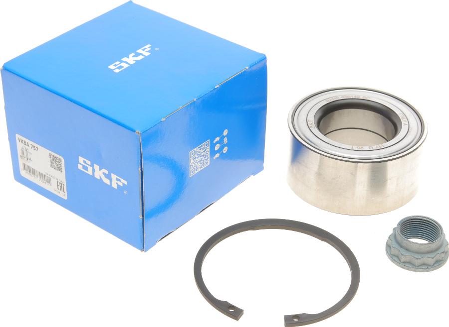 SKF VKBA 757 - Подшипник ступицы колеса, комплект www.autospares.lv