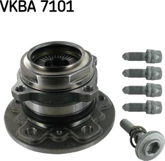 SKF VKBA 7101 - Riteņa rumbas gultņa komplekts www.autospares.lv