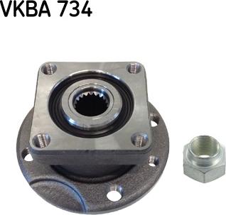 SKF VKBA 734 - Riteņa rumbas gultņa komplekts www.autospares.lv