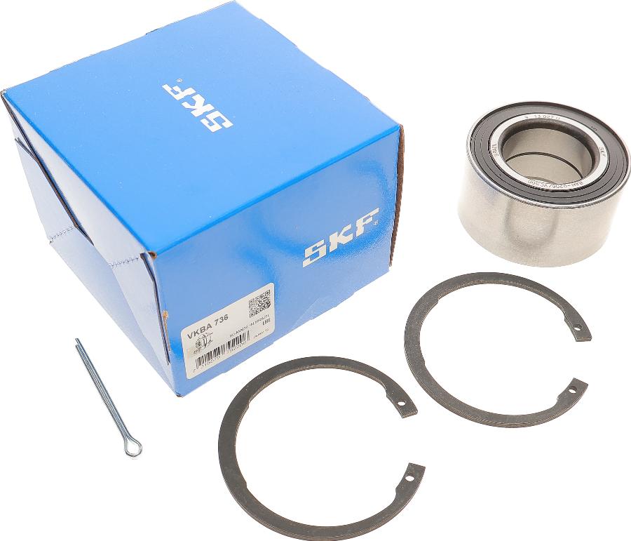 SKF VKBA 736 - Wheel hub, bearing Kit www.autospares.lv