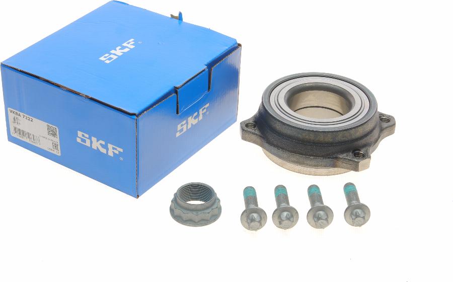 SKF VKBA 7222 - Wheel hub, bearing Kit www.autospares.lv