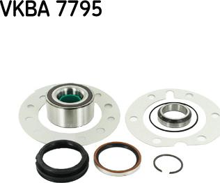 SKF VKBA 7795 - Riteņa rumbas gultņa komplekts www.autospares.lv