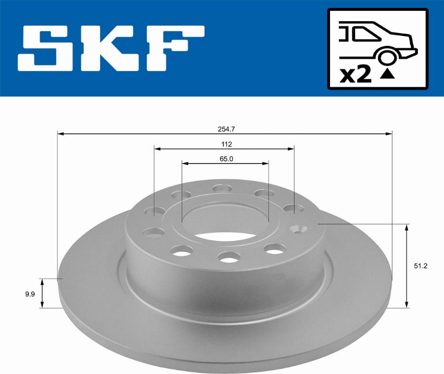 SKF VKBD 90007 S2 - Bremžu diski www.autospares.lv