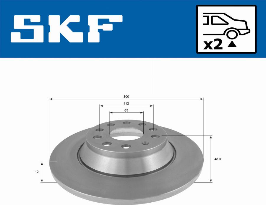 SKF VKBD 90075 S2 - Bremžu diski www.autospares.lv