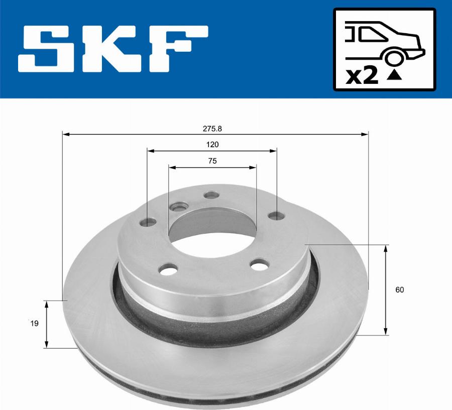 SKF VKBD 90192 V2 - Bremžu diski autospares.lv