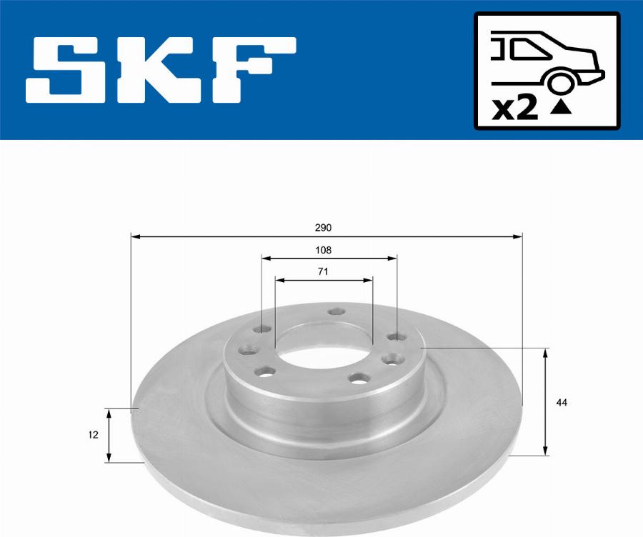 SKF VKBD 90158 S2 - Bremžu diski www.autospares.lv