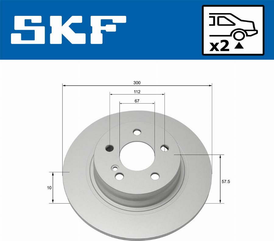 SKF VKBD 90137 S2 - Bremžu diski www.autospares.lv