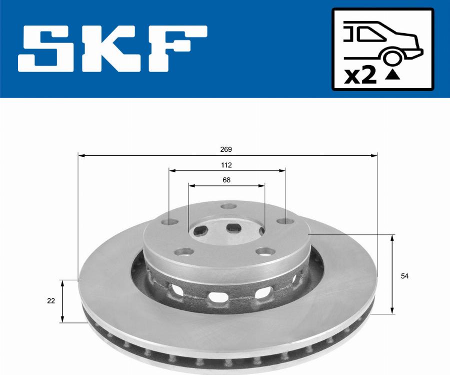 SKF VKBD 90832 V2 - Bremžu diski www.autospares.lv