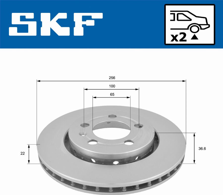 SKF VKBD 90394 V2 - Bremžu diski www.autospares.lv