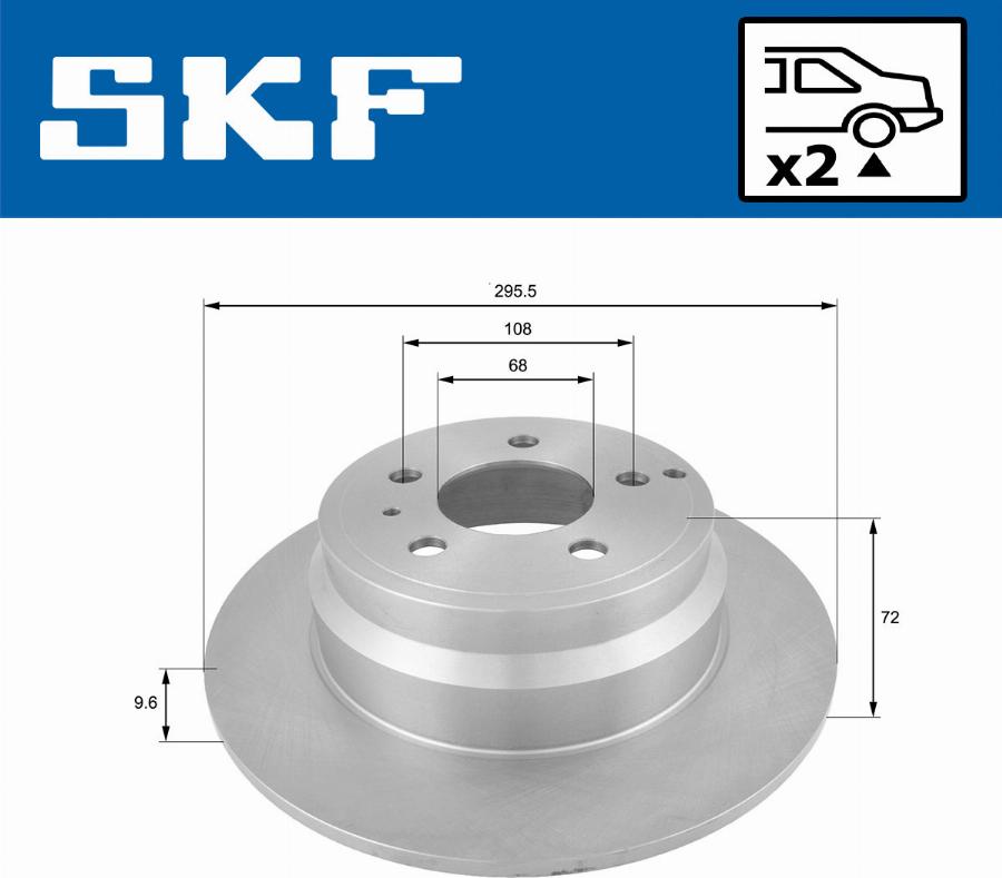 SKF VKBD 90291 S2 - Bremžu diski www.autospares.lv