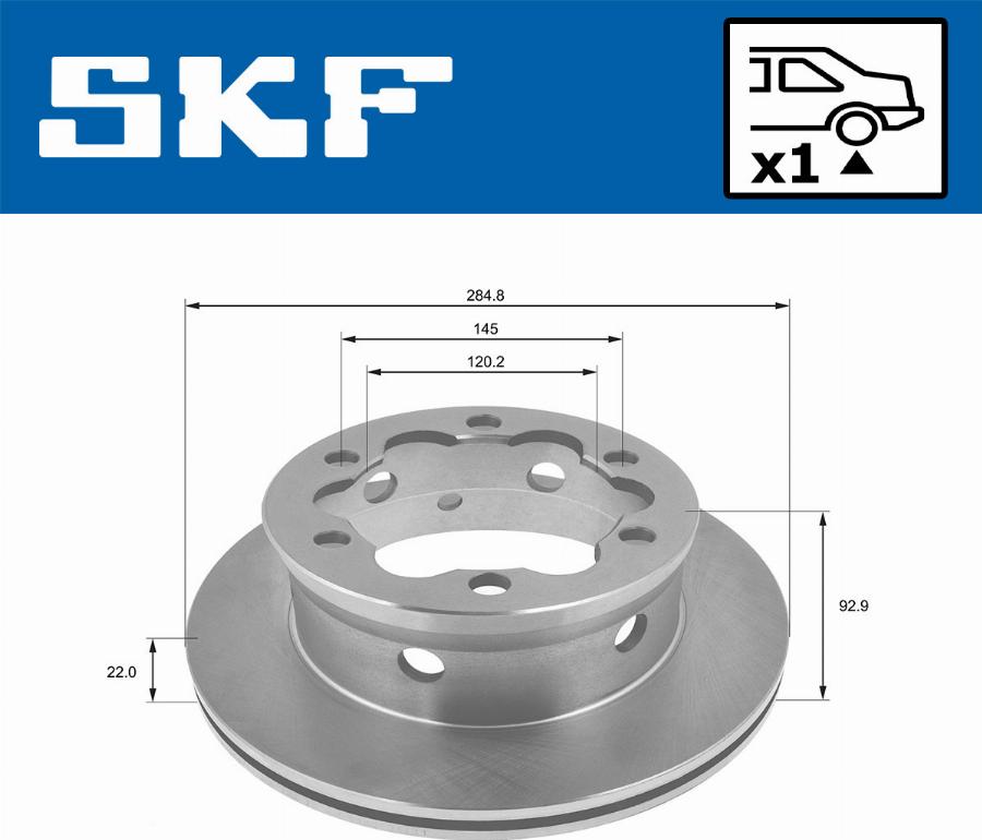 SKF VKBD 90252 V1 - Bremžu diski www.autospares.lv