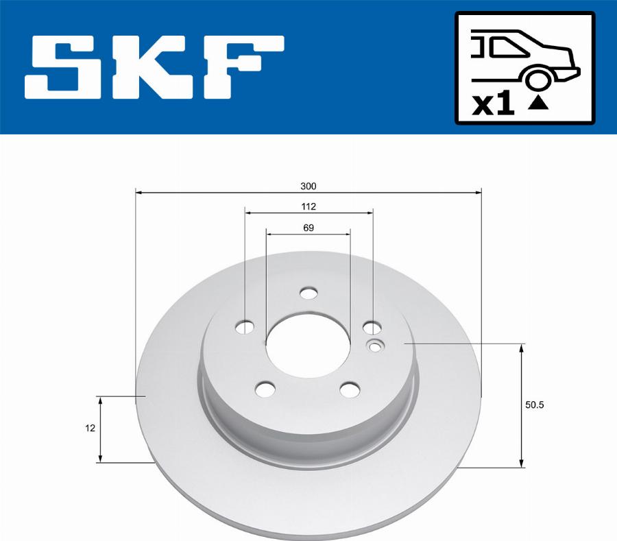 SKF VKBD 91110 S1 - Bremžu diski www.autospares.lv