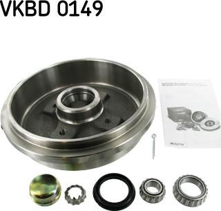 SKF VKBD 0149 - Bremžu trumulis www.autospares.lv