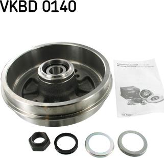 SKF VKBD 0140 - Bremžu trumulis www.autospares.lv