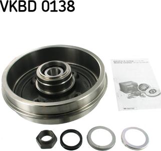 SKF VKBD 0138 - Bremžu trumulis www.autospares.lv