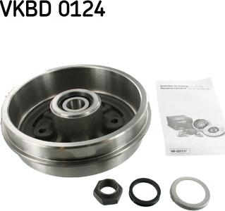 SKF VKBD 0124 - Bremžu trumulis www.autospares.lv