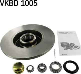 SKF VKBD 1005 - Bremžu diski www.autospares.lv