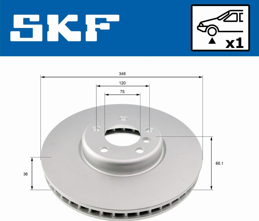 SKF VKBD 80484 V1 - Bremžu diski www.autospares.lv