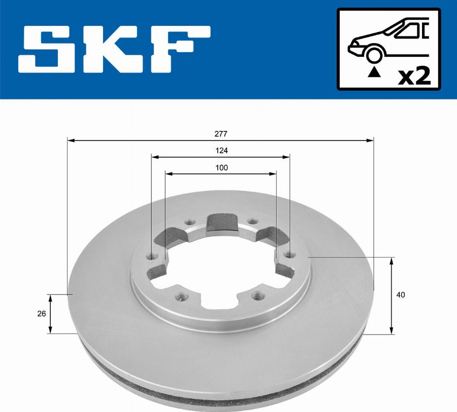 SKF VKBD 80481 V2 - Bremžu diski www.autospares.lv