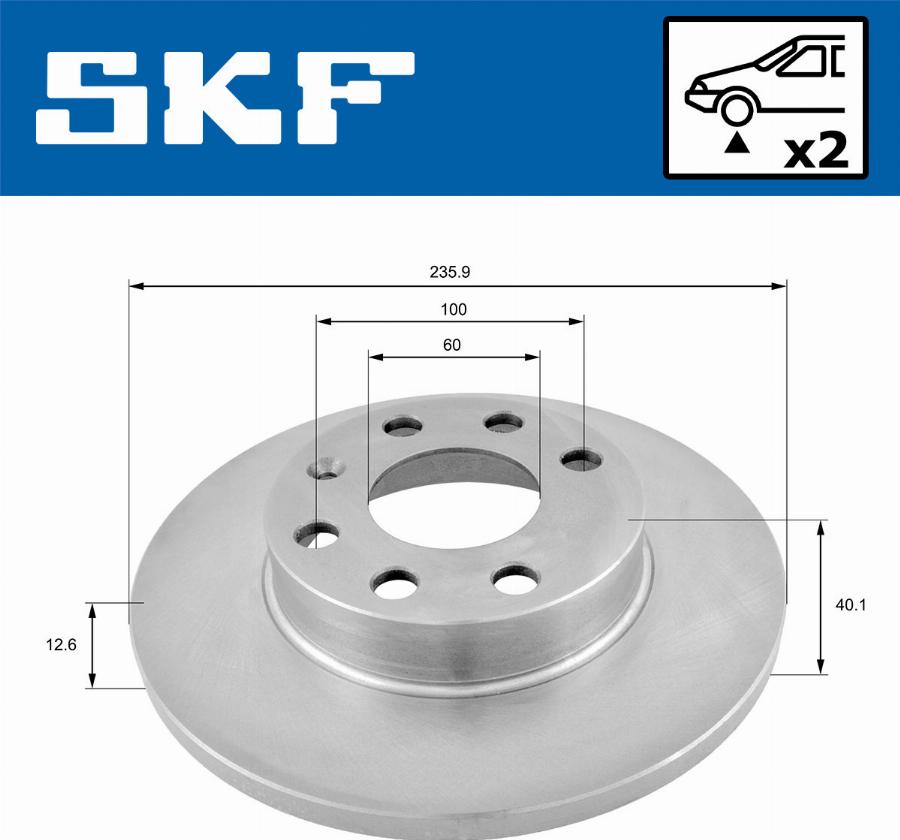 SKF VKBD 80590 S2 - Bremžu diski www.autospares.lv