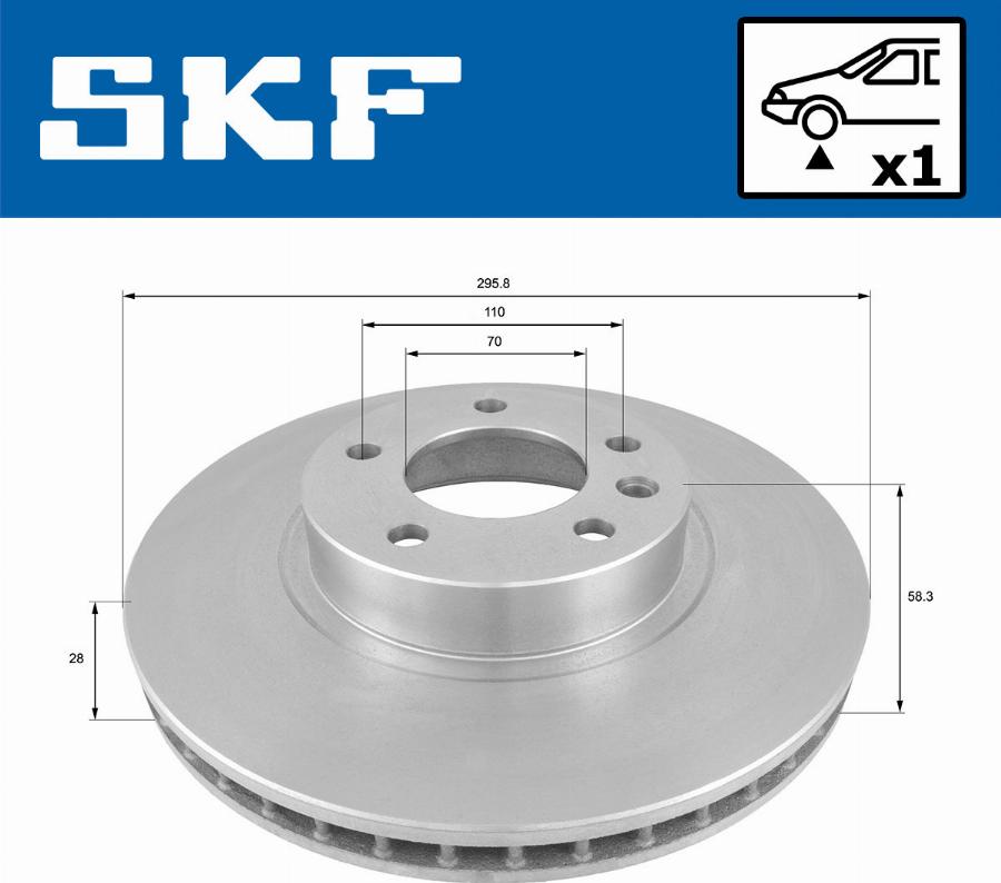 SKF VKBD 80645 V1 - Bremžu diski www.autospares.lv