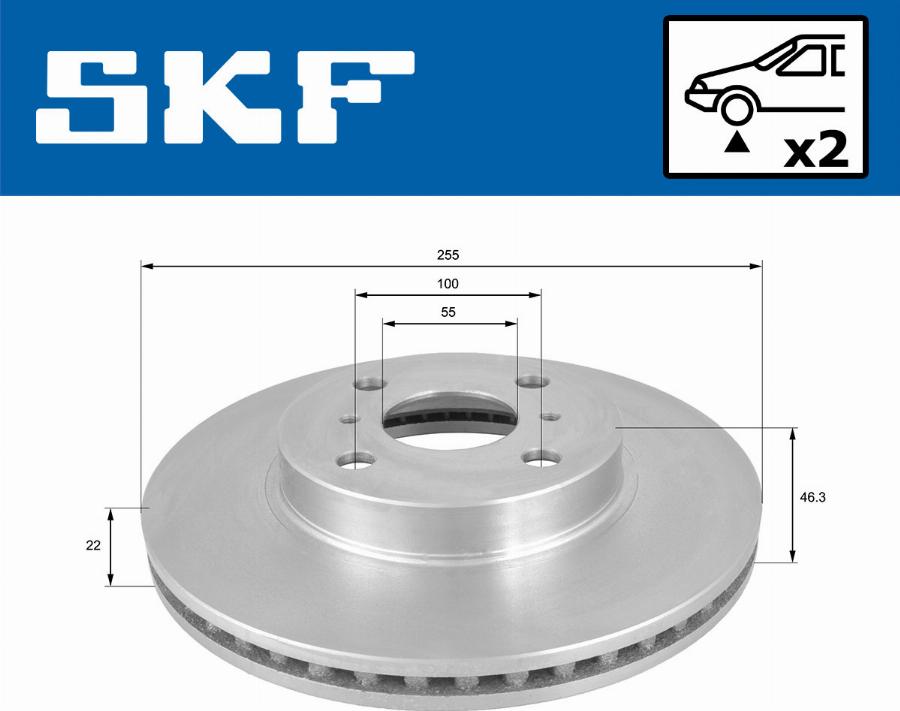 SKF VKBD 80617 V2 - Bremžu diski www.autospares.lv