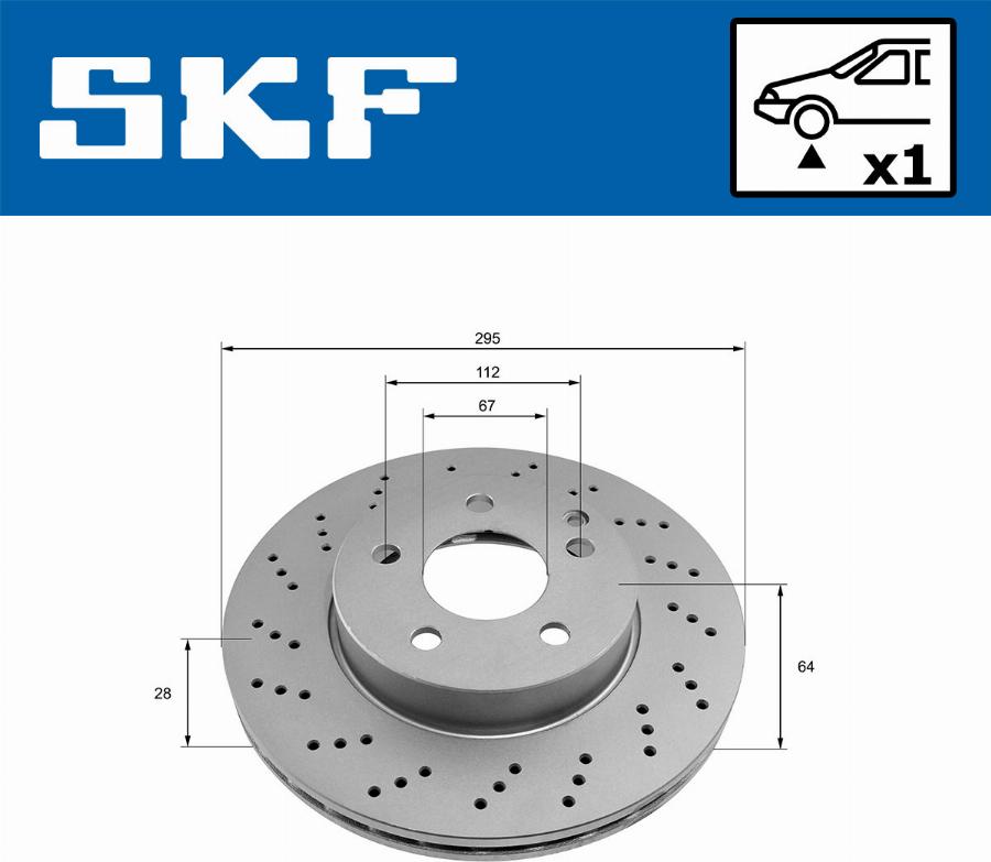 SKF VKBD 80068 V1 - Bremžu diski www.autospares.lv