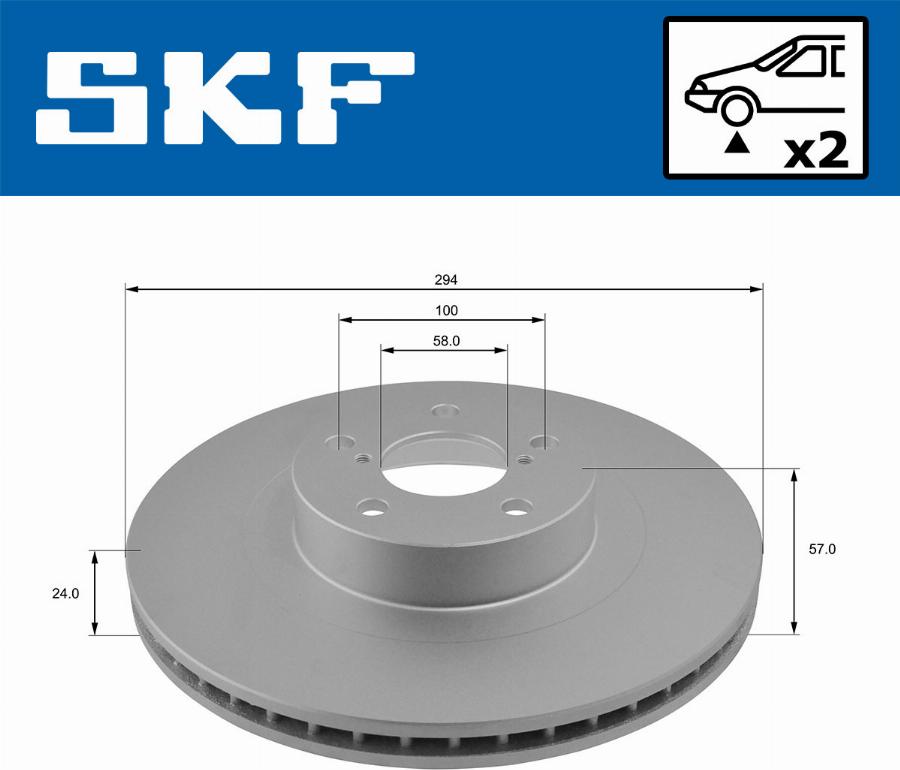 SKF VKBD 80153 V2 - Bremžu diski www.autospares.lv