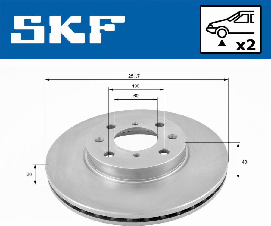 SKF VKBD 80167 V2 - Bremžu diski www.autospares.lv