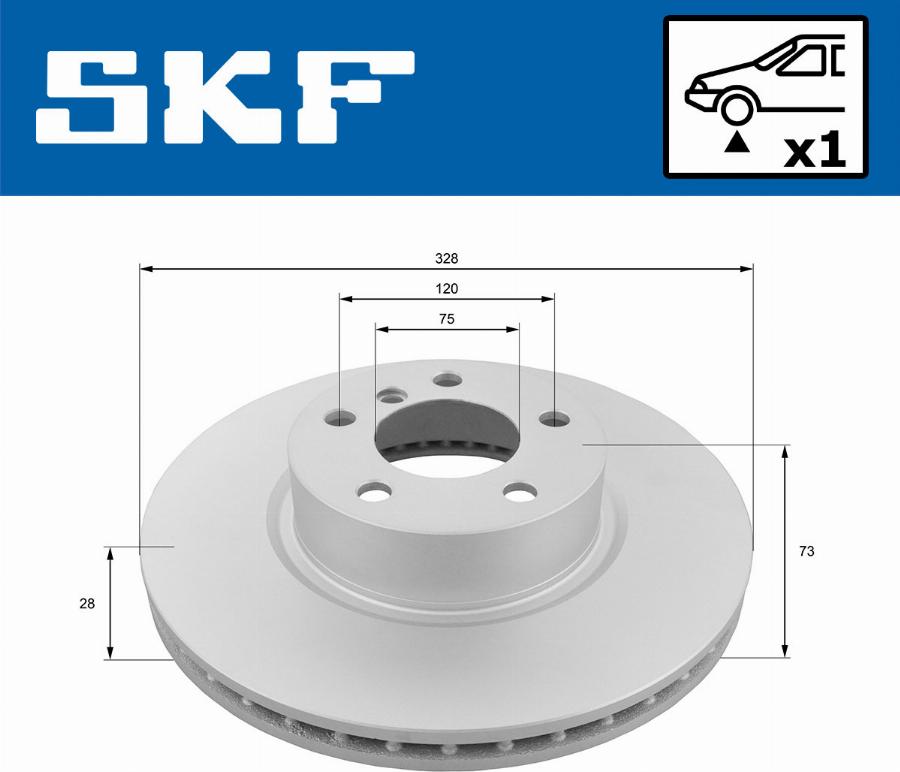 SKF VKBD 80179 V1 - Bremžu diski www.autospares.lv