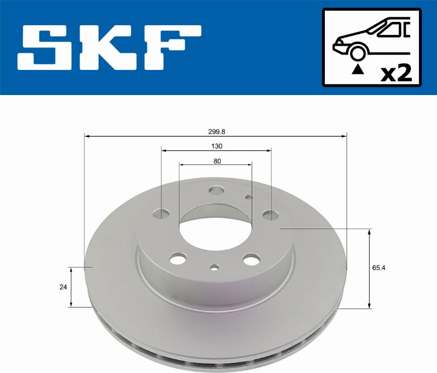 SKF VKBD 80177 V2 - Bremžu diski autospares.lv