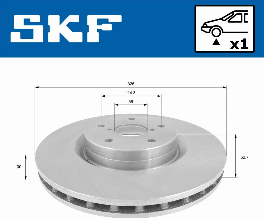 SKF VKBD 80854 V1 - Bremžu diski www.autospares.lv