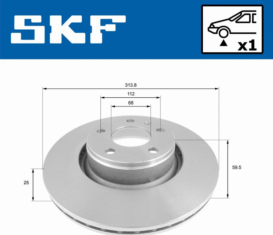 SKF VKBD 80305 V1 - Bremžu diski www.autospares.lv