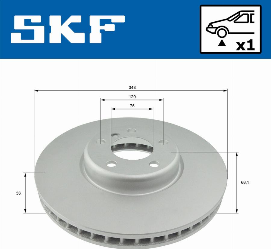 SKF VKBD 80385 V1 - Bremžu diski www.autospares.lv