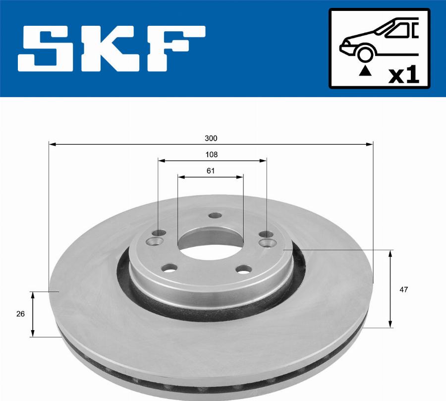 SKF VKBD 80338 V1 - Bremžu diski www.autospares.lv