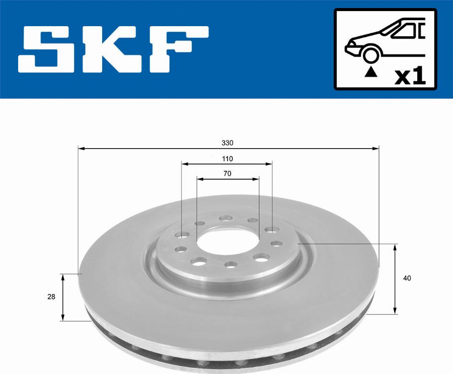 SKF VKBD 80294 V1 - Bremžu diski www.autospares.lv