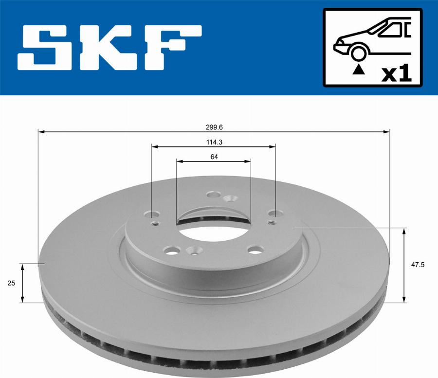 SKF VKBD 80267 V1 - Bremžu diski www.autospares.lv